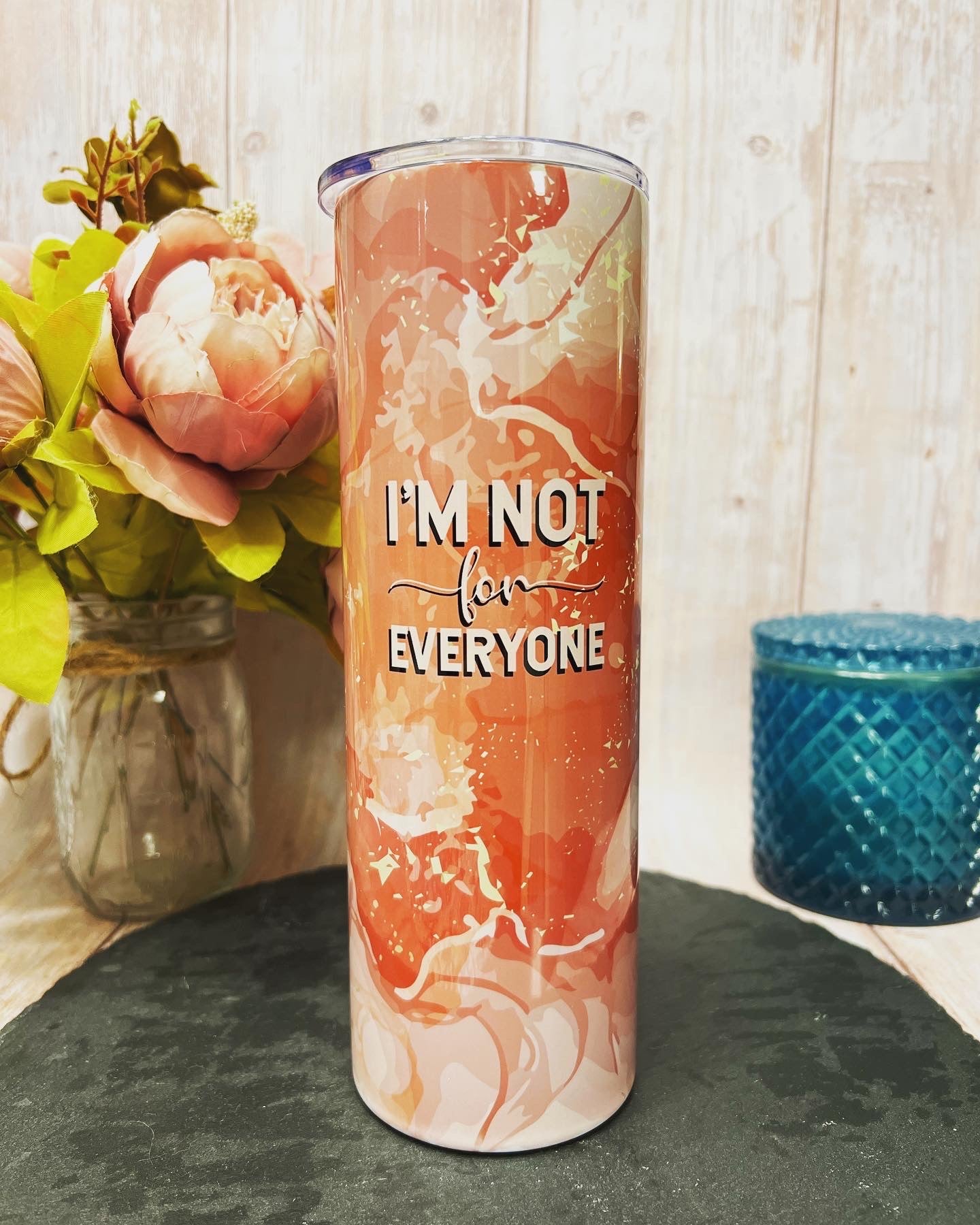 I'm Not for Everyone 30 oz Insulated Tumbler with Slider Lid and Straw