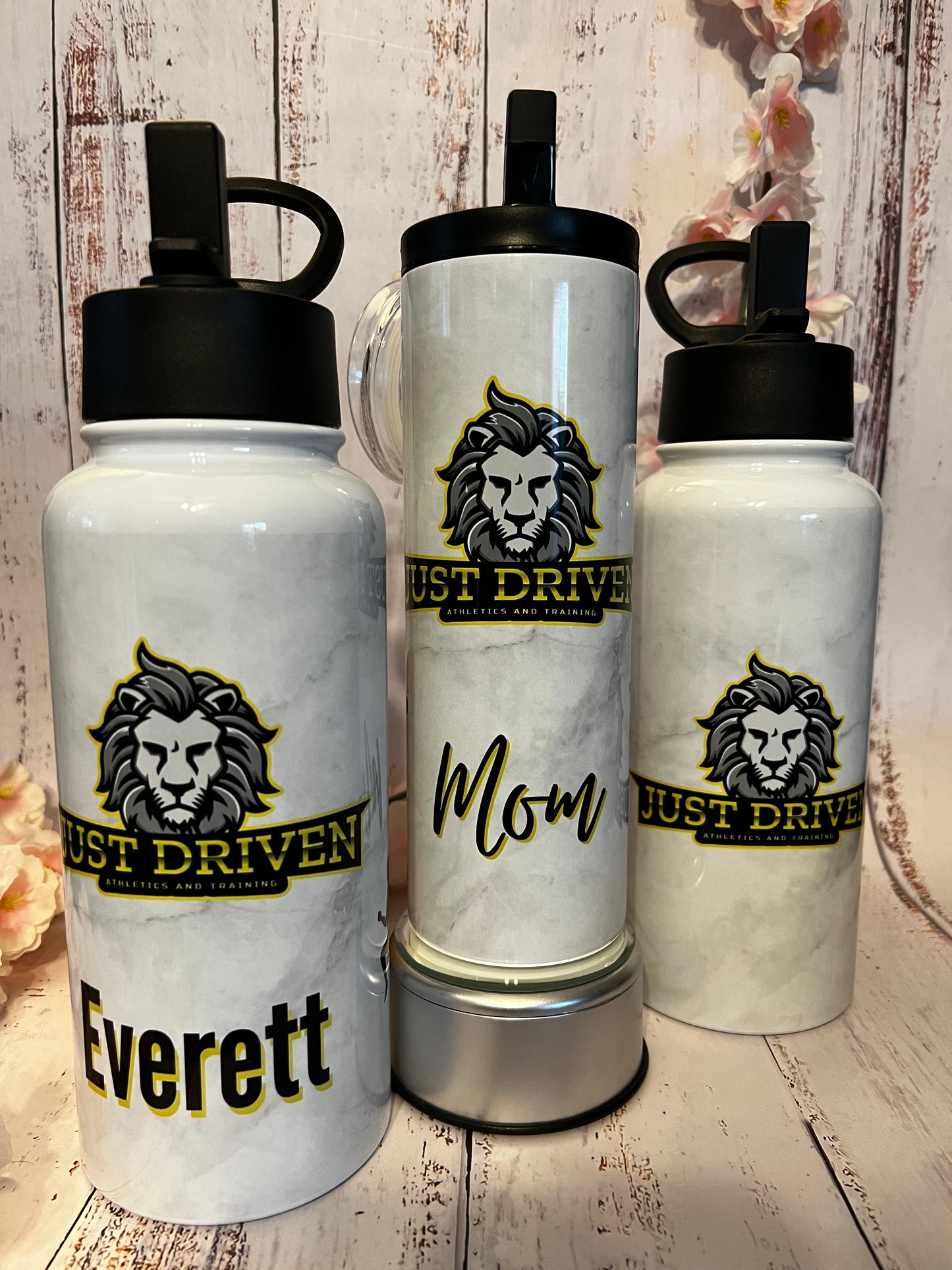 Special Order - Just Driven Athletics and Training 32 oz Insulated Water Bottle with Hydro Lid